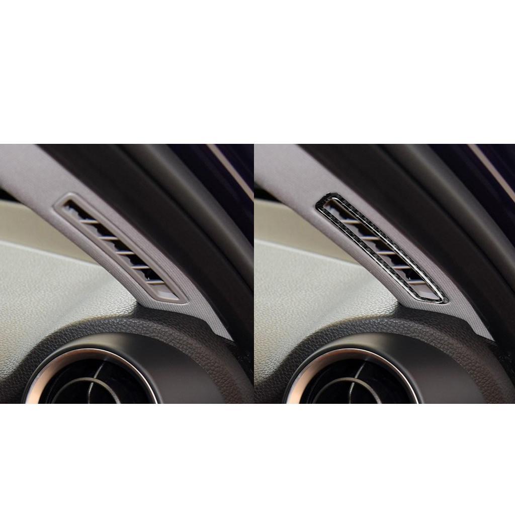 Carbon Fiber Auto Air Outlet Cover Case Trim Sticker for Alfa Giulia