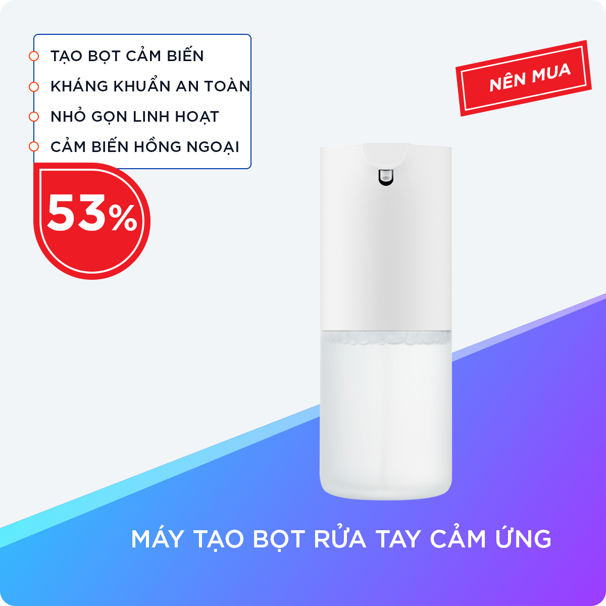 MÁY TẠO BỌT RỬA TAY CẢM ỨNG