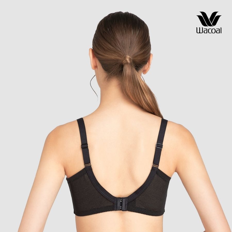 Áo lót nữ Wacoal IES3443 big size, có gọng, ren, không mút, nâng vừa, bản lưng to