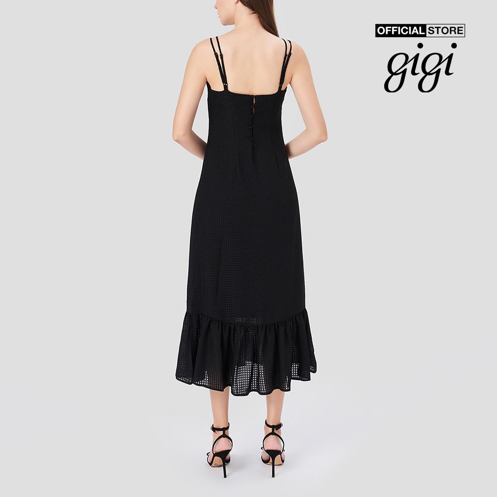 GIGI - Đầm midi hai dây cổ V phom suông G2103D211131