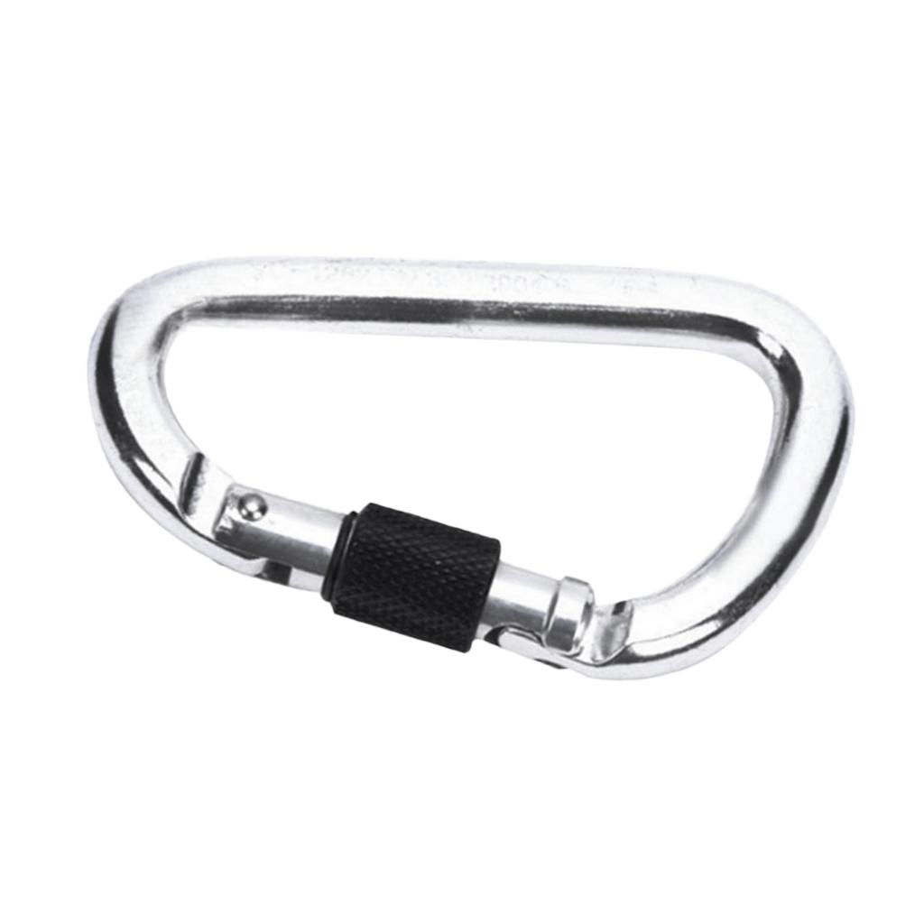 22KN Aluminum Screw Locking Carabiner Hook for Rescue Outdoor Rock Climbing Rappelling Exploring