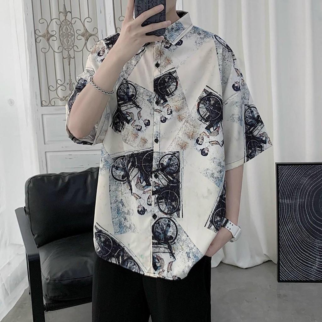 Áo sơ mi lụa nam nữ form rộng tay lở chất lụa cao cấp mềm mát mịn mặc vào siêu thích luôn nha