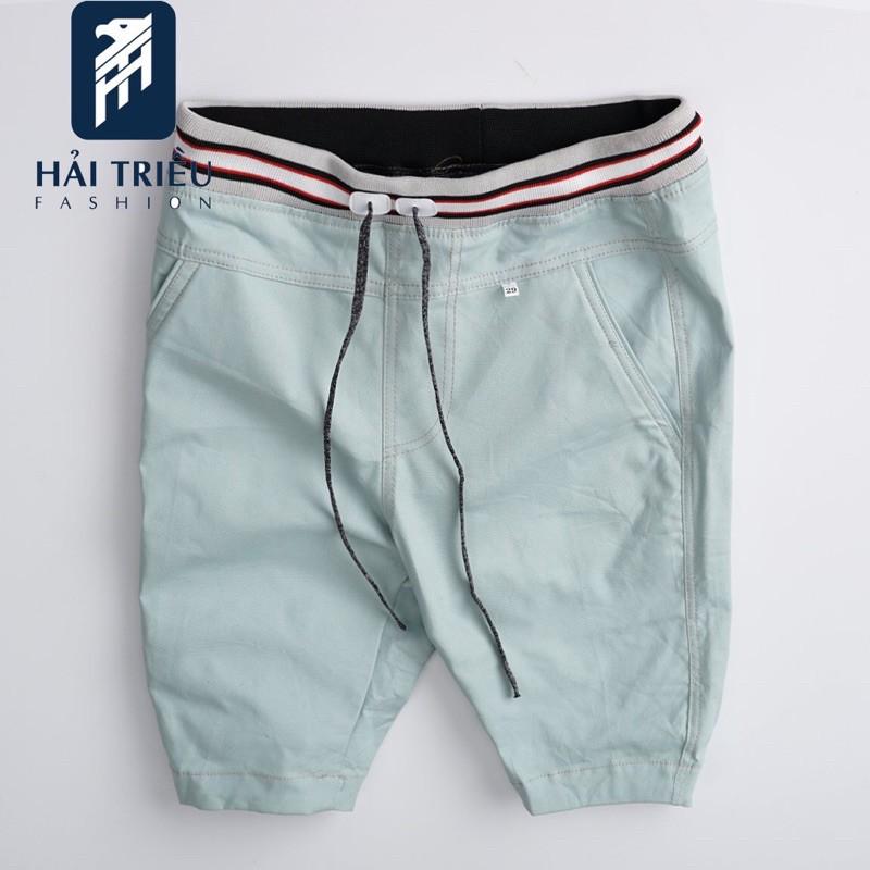 Quần short kaki nam lưng thun HT09