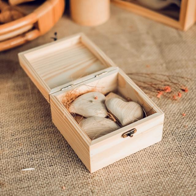 Hộp gỗ tự nhiên - hộp gỗ vuông đựng đồ