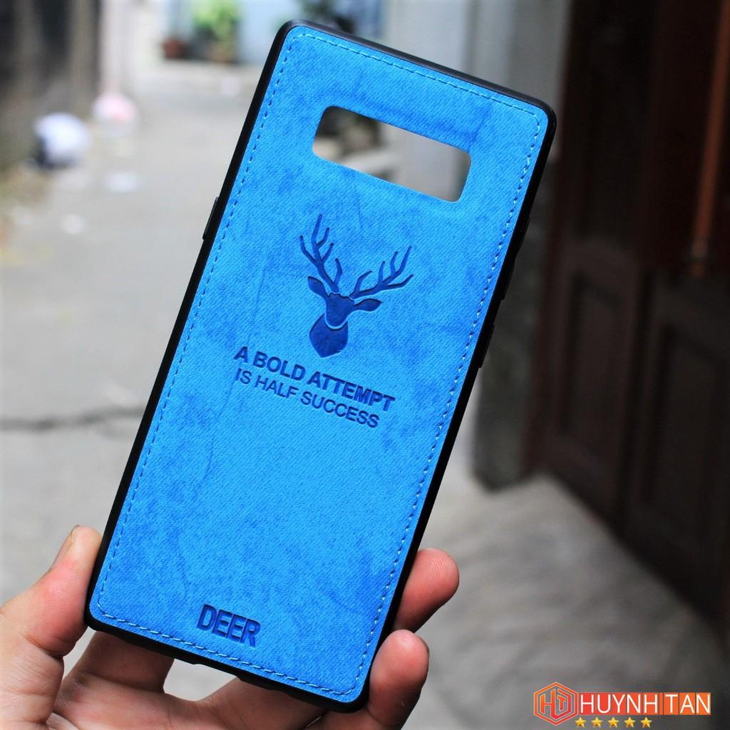Ốp lưng note 8 chống bám vân tay hình Nai 3D nhiều màu sắc phụ kiện điện thoại huỳnh tân store