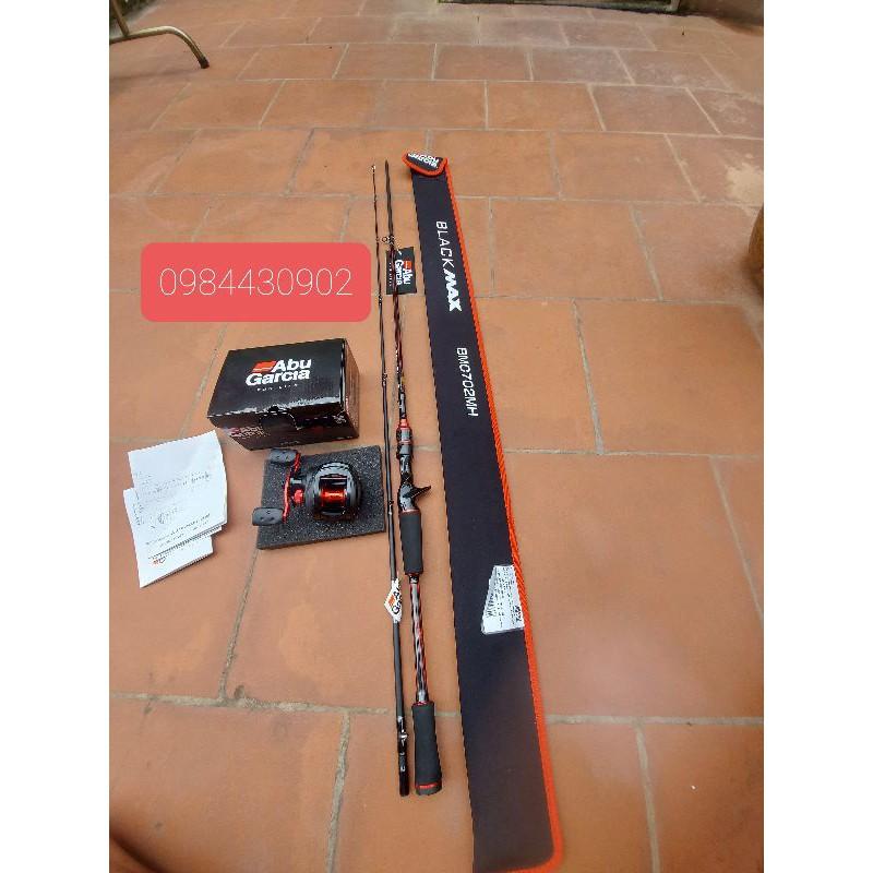 Cần lure abu black max và máy ngang abu black max
