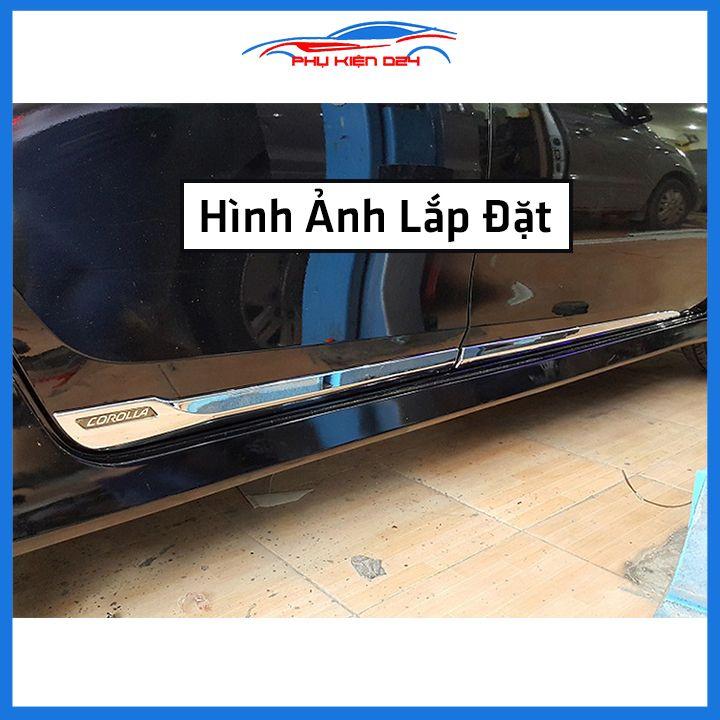 Ốp nẹp sườn Altis 2014-2015-2016-2017-2018-2019-2020 mạ crom trang trí bảo vệ xe