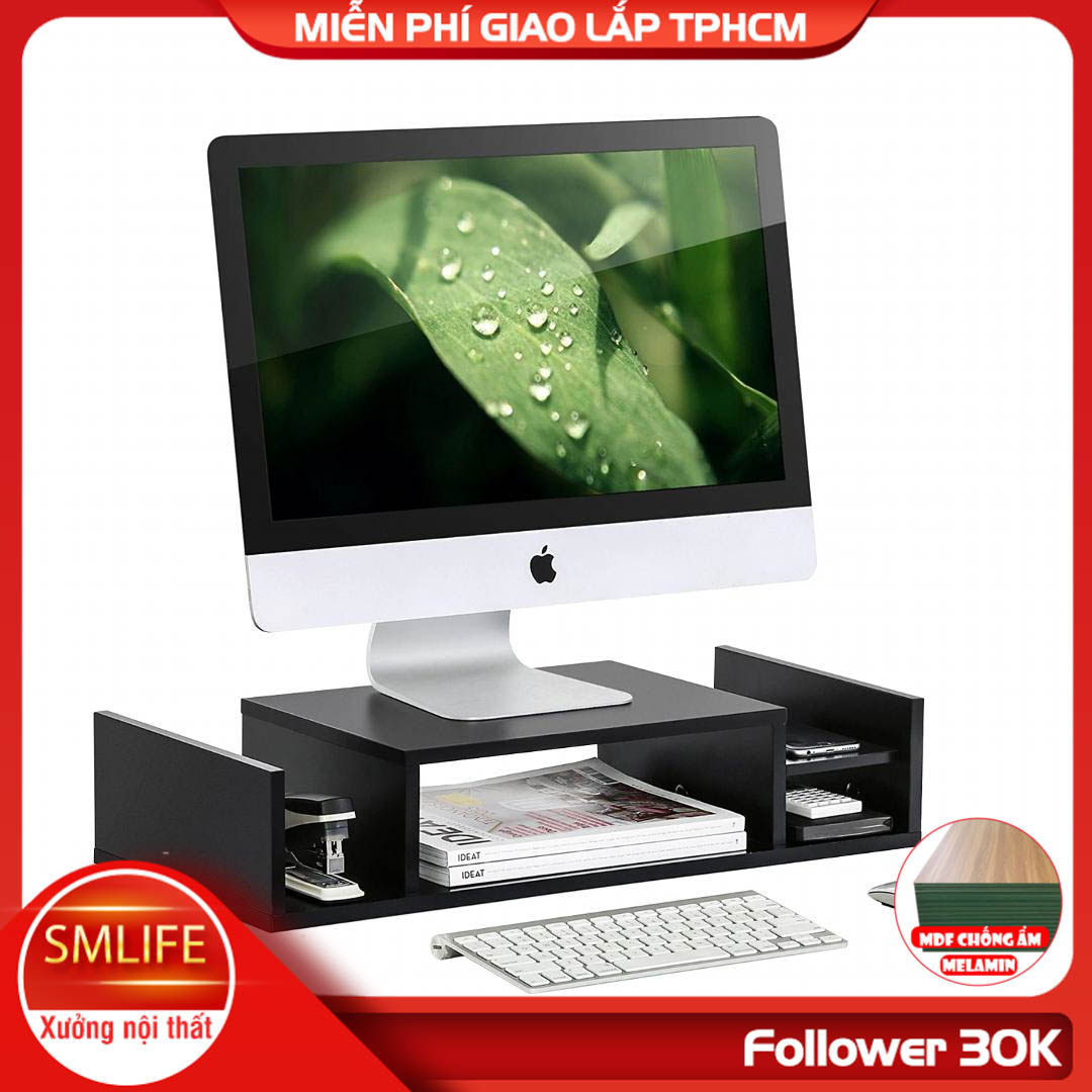 Giá sách để bàn làm việc nhỏ gọn SMLIFE Akon
