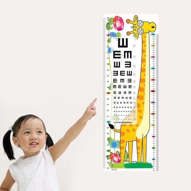 Thước đo decal hoạt hình cho bé