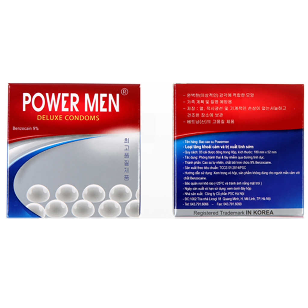 Combo bao cao su Powermen cá ngựa kéo dài thời gian, gai gân Hộp 12 bcs + Bao cao su Superthin siêu mỏng (12 cái) - che tên khi giao hàng