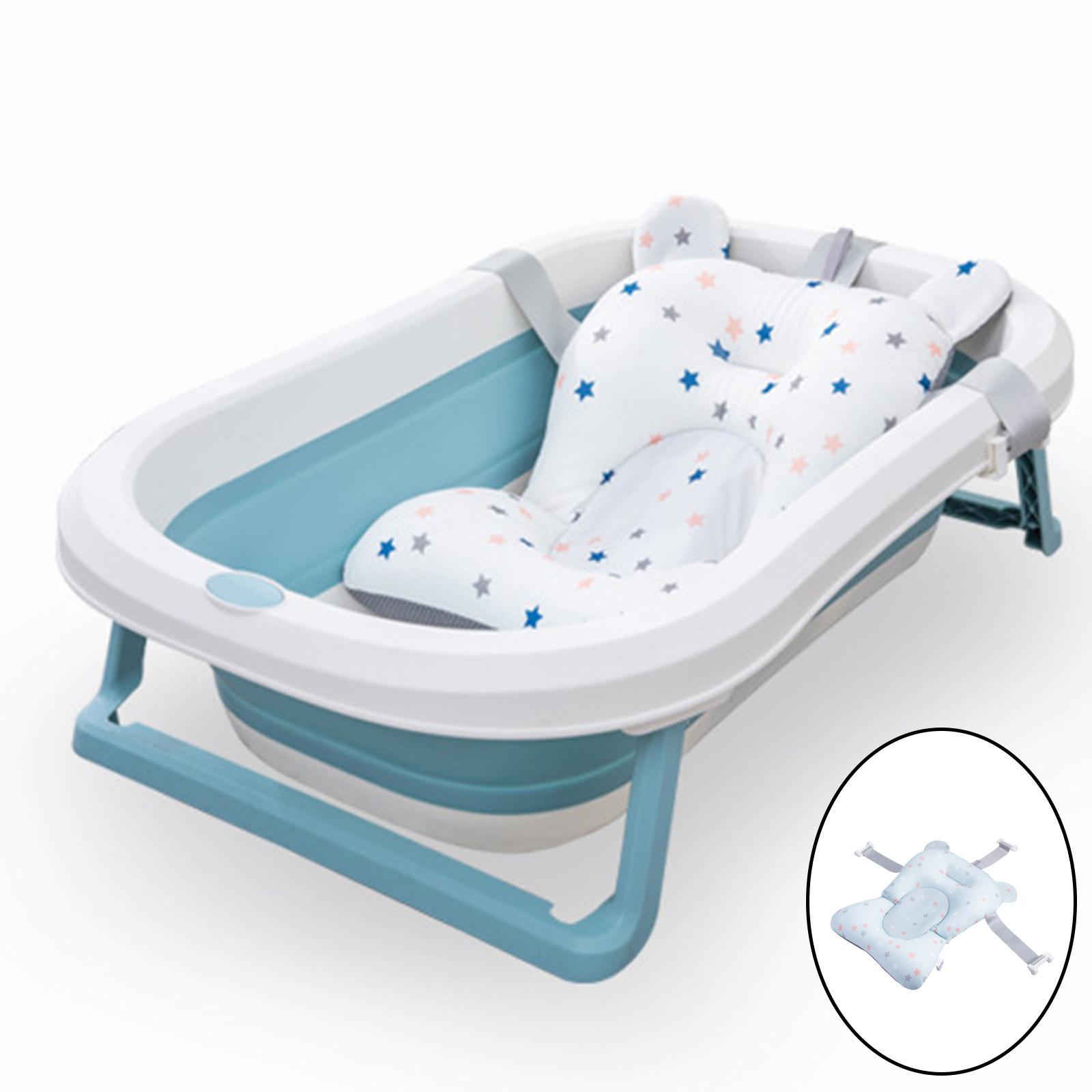 2x Baby Bath Seat Support Mat Foldable Baby Bath Tub Pad