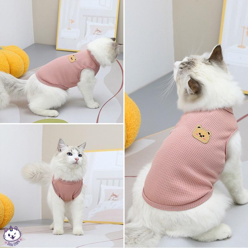 [gift] Áo cho chó mèo Richell Nhật Bản gắn hình gấu dễ thương (màu ngẫu nhiên) | Pet