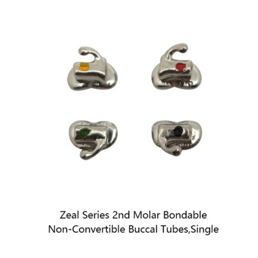 Mắc cài R7 1 ống tube 022_DTC (Zeal Series second Molar Bondable Non-Convertible Buccal Tubes,Single)_Mắc cài_Dùng trong nha khoa_Niềng răng_Chỉnh nha [Chính hãng][Ảnh thật