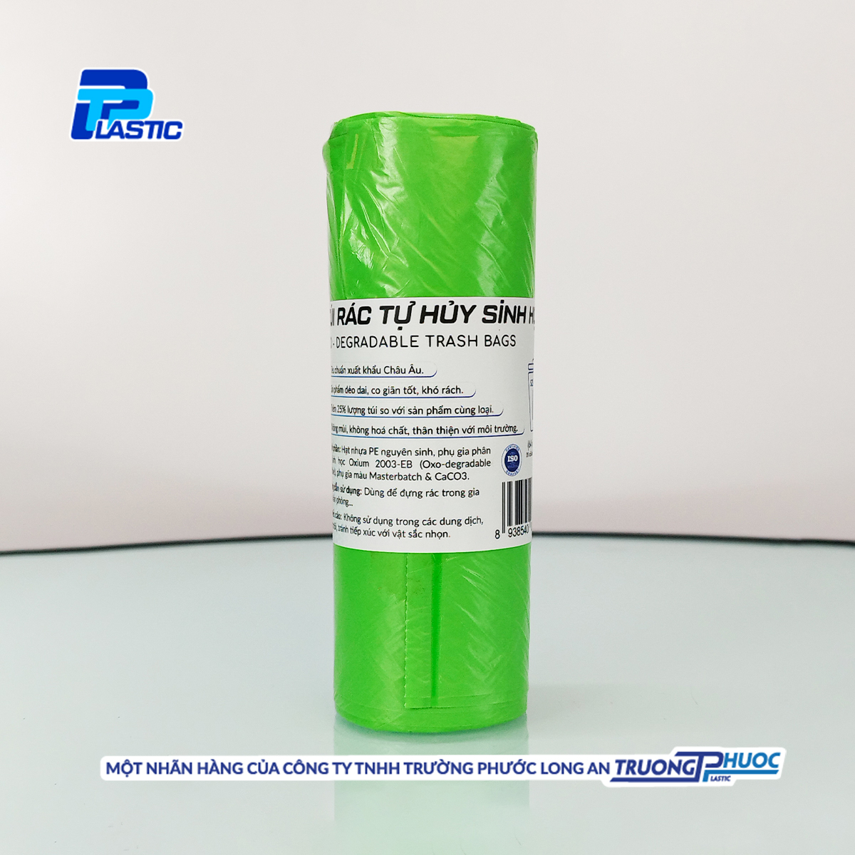 Túi Rác Tự Huỷ Sinh Học TPP, Đáy Sao Có Quai, Nhựa HDPE, 20 Cái/Cuộn x 4, Size L