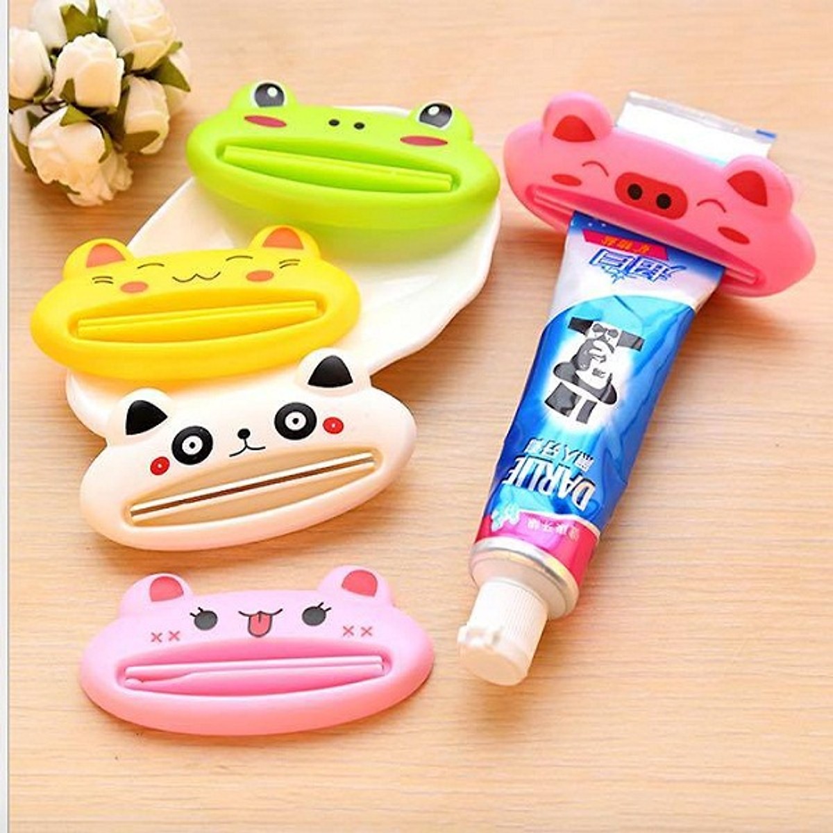 Combo 2 Kẹp Lấy Kem Đánh Răng Hình Thú Dễ Thương
