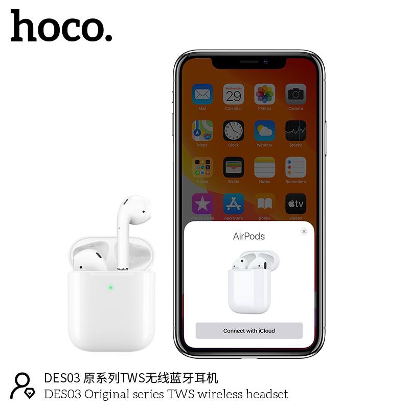 Tai Nghe Bluetooth Hoco DES03 V5.0 Âm Thanh Siêu Hay, Định Vị, Đổi Tên