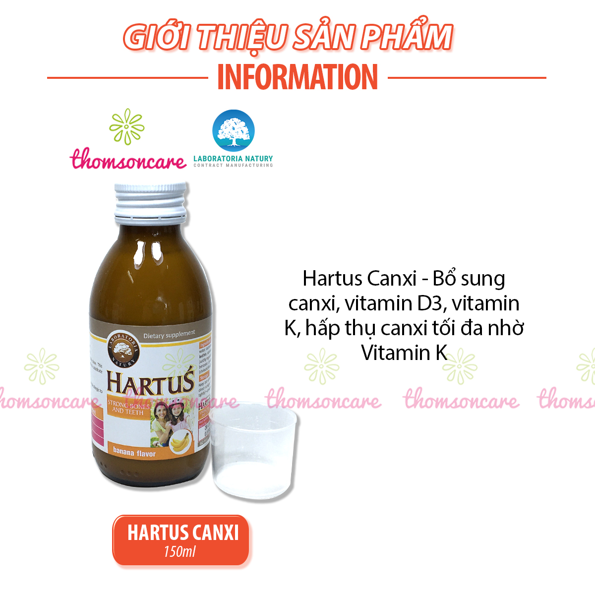 Canxi Hartus và Lineabon - Bộ đôi bổ sung calci, vitamin D3 K2  cho bé từ sơ sinh - Nhập khẩu từ Châu Âu