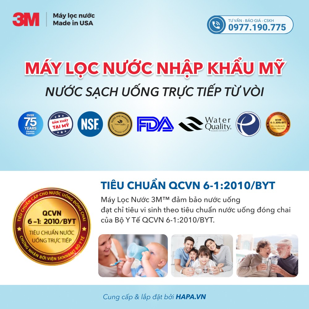 Lõi Lọc 3M HF90 & HF8-S Thay Cho Máy Lọc Nước Thương Mại 3M DP190 - Nhập Khẩu Mỹ, Hàng Chính Hãng - 3MDP190 HF90 HF8S