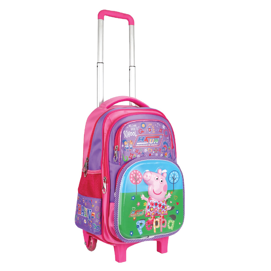 Balo cần kéo Hasun HS 803-CK - Peppa2 - 46*30*18cm