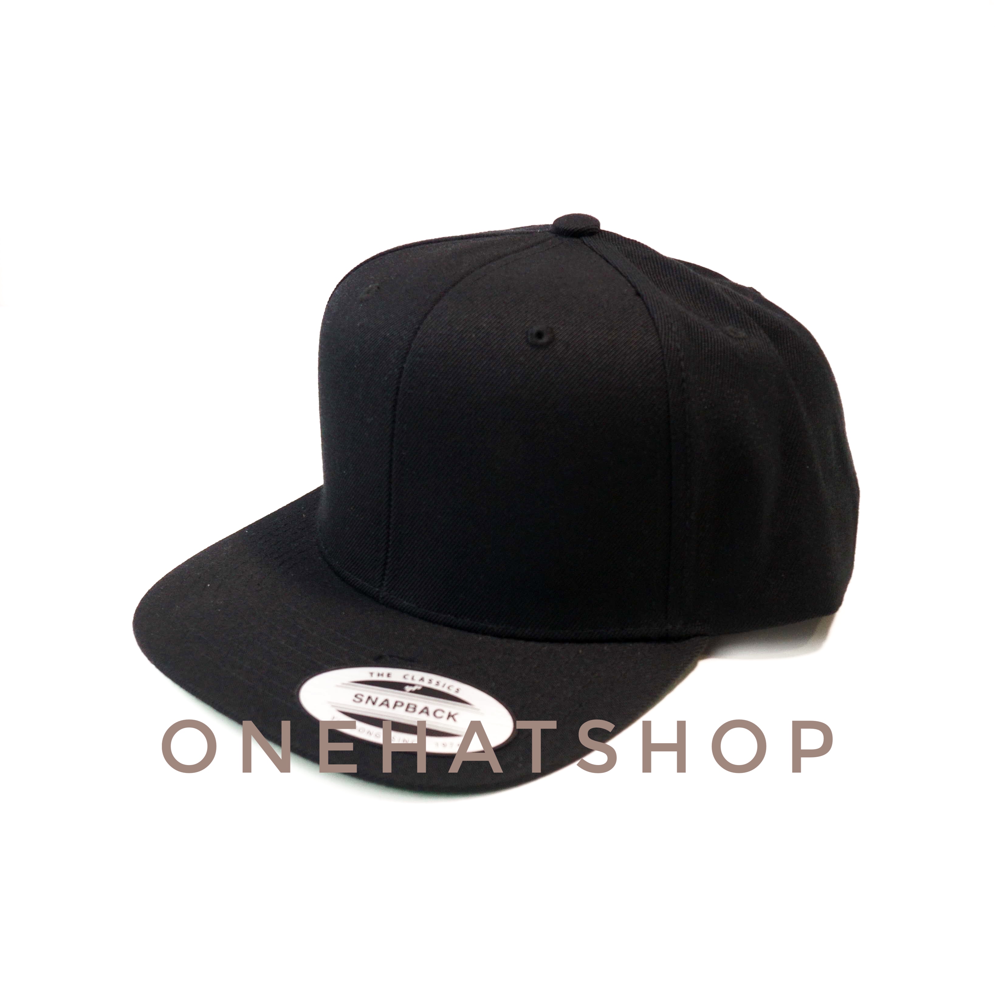 Nón Snapback Hip Hop Trơn Đen vành thẳng xịn chính hãng