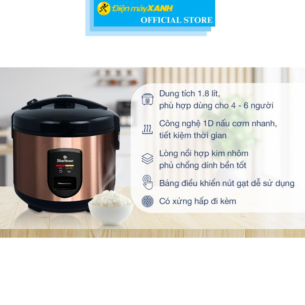 Nồi cơm nắp gài BlueStone 1.8 lít RCB-5520 Hàng Chính Hãng