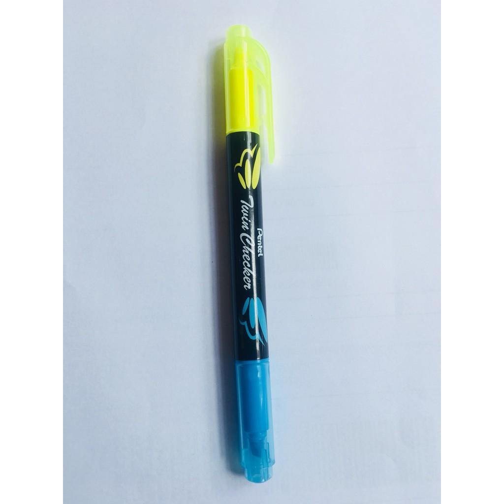 Viết Dạ Quang 2 Đầu Pentel  SLW8