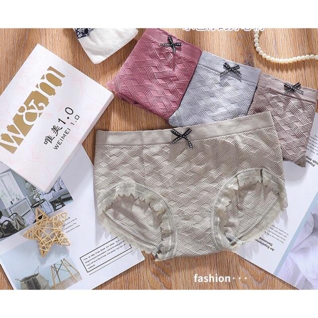 Hộp 4 chip cotton cạp cao siêu co dãn