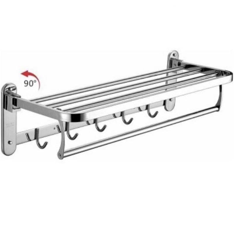 Vắt khăn dàn có móc treo quần áo inox 304