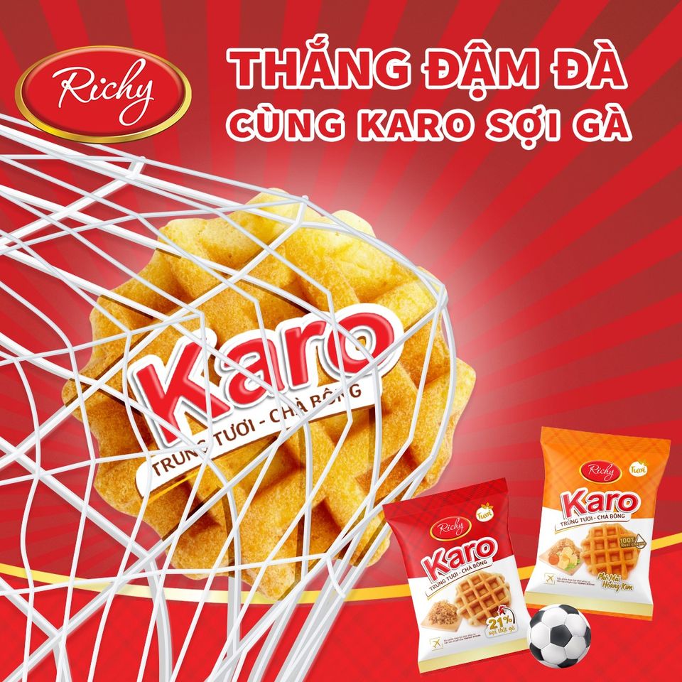 [BÁNH TƯƠI - HSD 45 NGÀY] Bánh Karo Hoàng Kim bịch 6 chiếc ( 26g/chiếc)