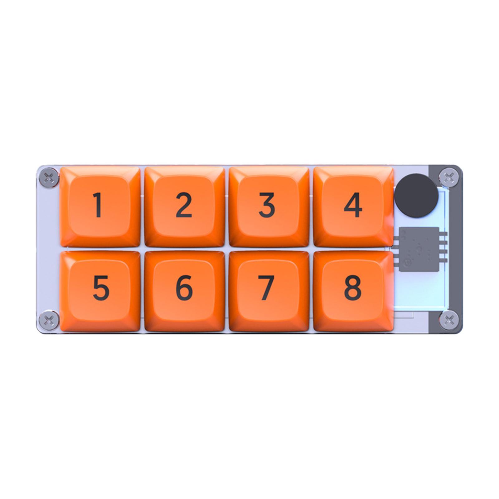 Mechanical Gaming Keyboard 8 Keys Wired Mechanical Keyboard PC Accessories Hot Swappable Easy to Program Programming Pad Keypad