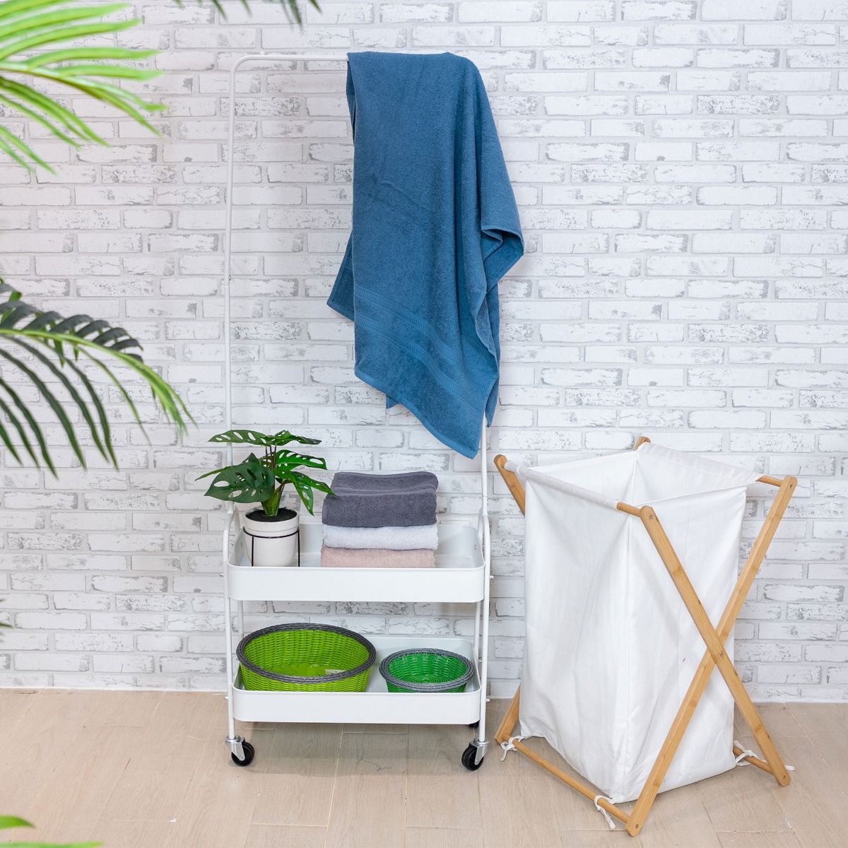 Khăn Tắm Cotton Màu Xám Nhạt 70x140cm K-INDIANNA Nhập Khẩu Thái Lan Index Living Mall