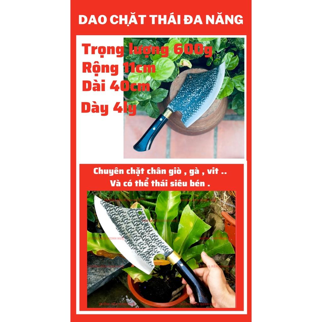 Dao Phúc Sen Bộ dao nhà bếp làm từ thép Nhíp xe cao cấp HÀNG RÈN THỦ CÔNG