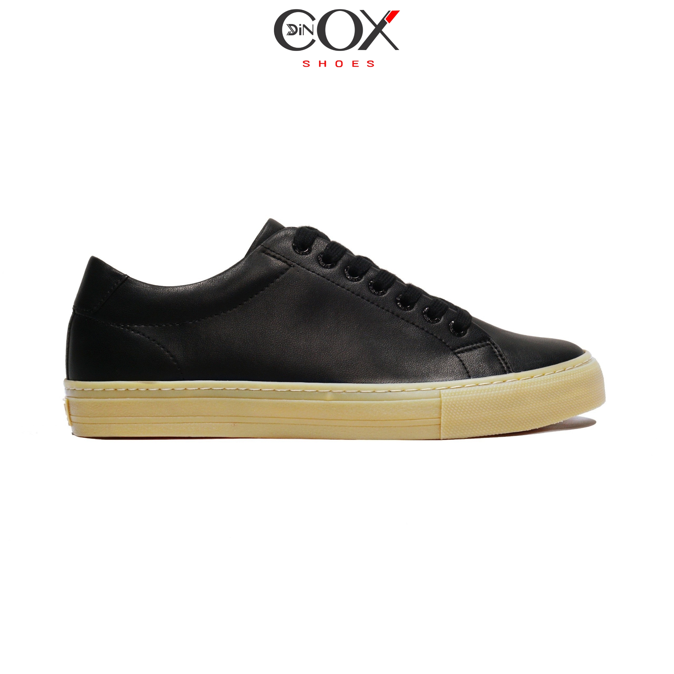Giày Da Nam Sneaker DINCOX D20 Black/Gum Năng Động Cá Tính