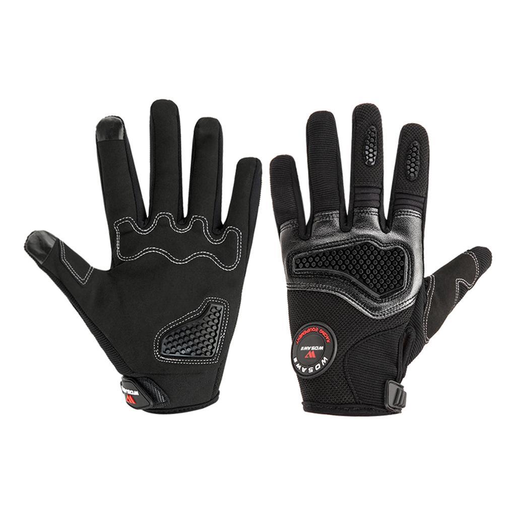 1 Pair Motorcycle Gloves Microfiber Portable Cycling Gloves for Motorbike