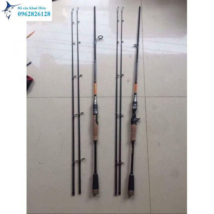 Cần câu lure máy ngang cần câu lure máy đứng Super eagle 2 khúc 2 đọt 1m8 2m1 2m4