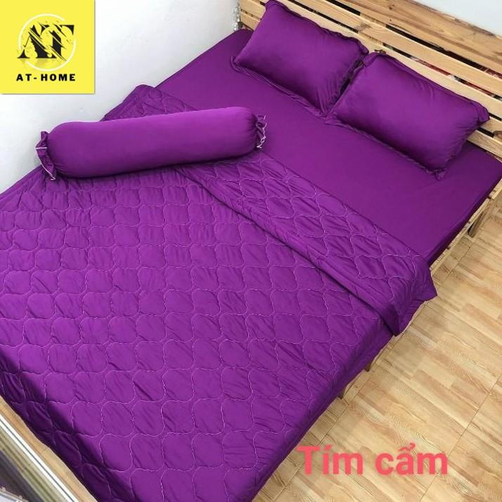 Ga - Drap Giường Lẻ Thun Mát Lạnh Thương hiệu - Màu Tím Cẩm