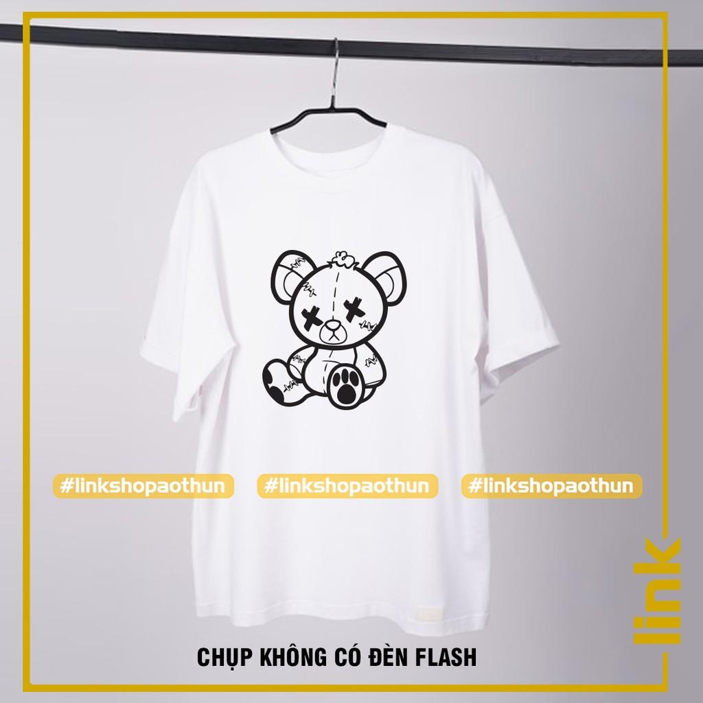 Áo thun GẤU cute XX phản quang 7 màu unisex