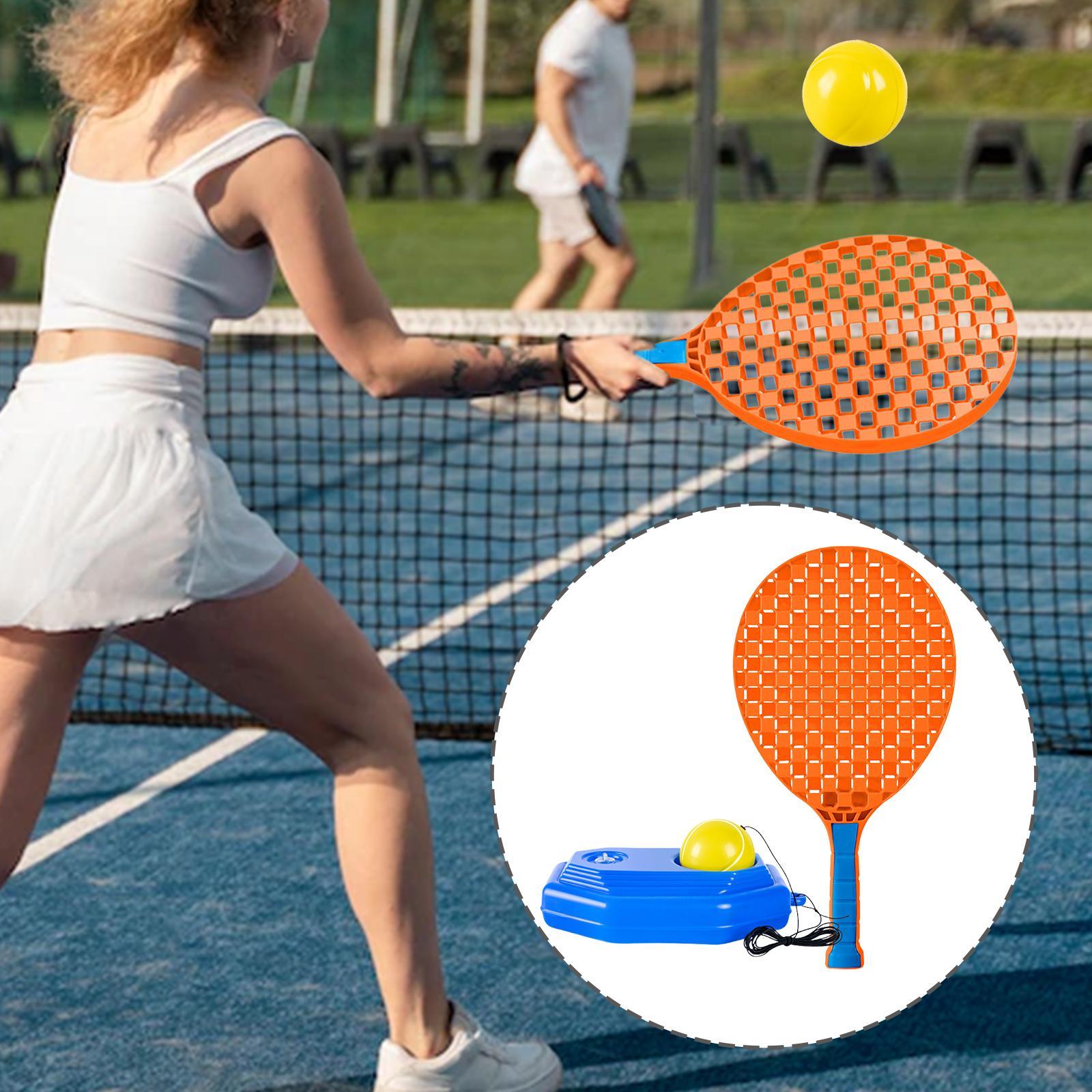 Tennis Trainer Ball with String Tennis Practice Rebounder Tennis Racket Durable Tool Tennis Solo Training for Park Home Gym Exercise