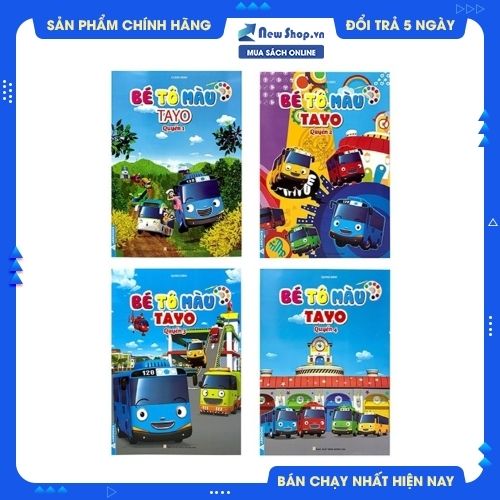 COMBO BỘ SÁCH BÉ TÔ MÀU TAYO