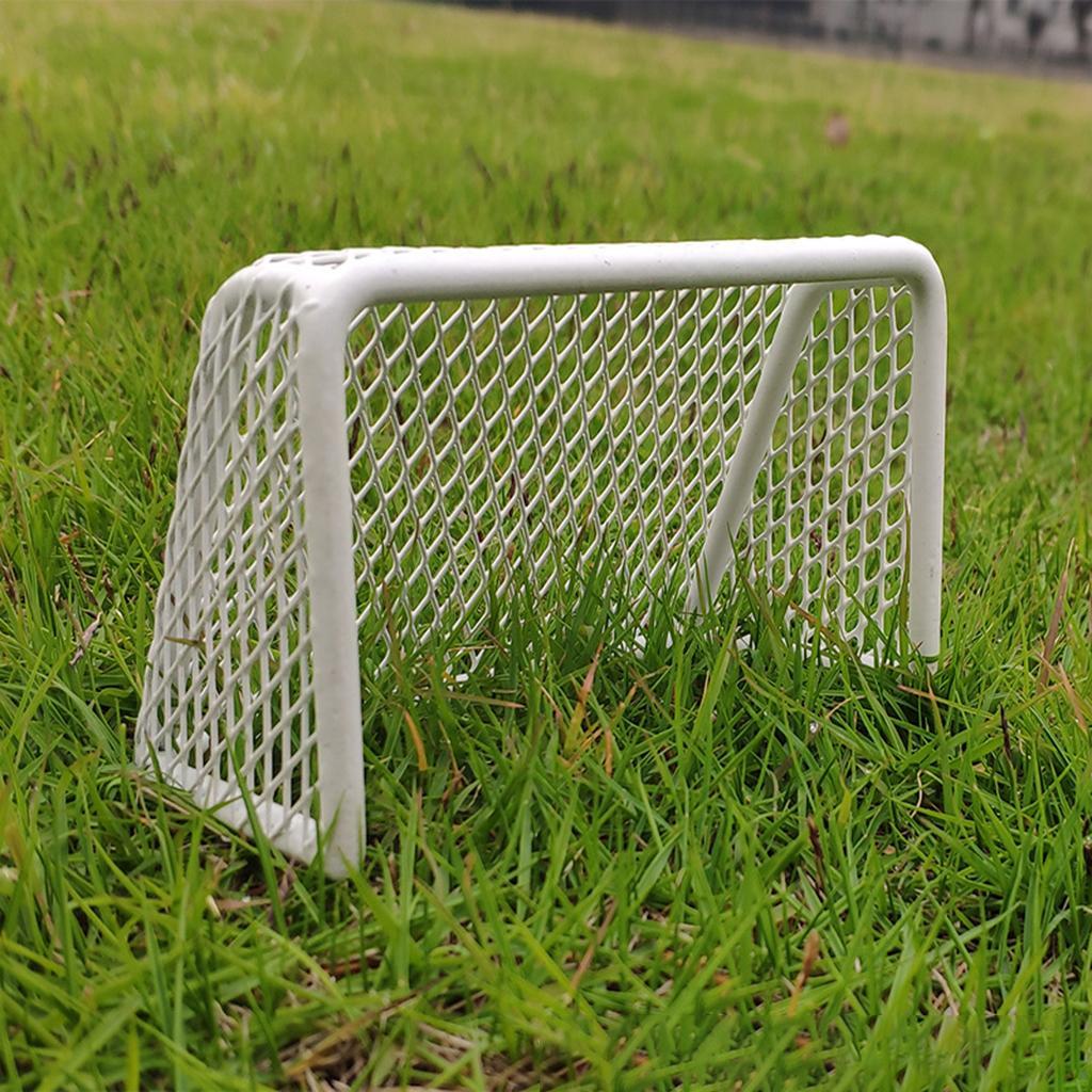 Kids Mini Soccer Goal 11x6.5x6cm Table Game Toy DIY Football Gate