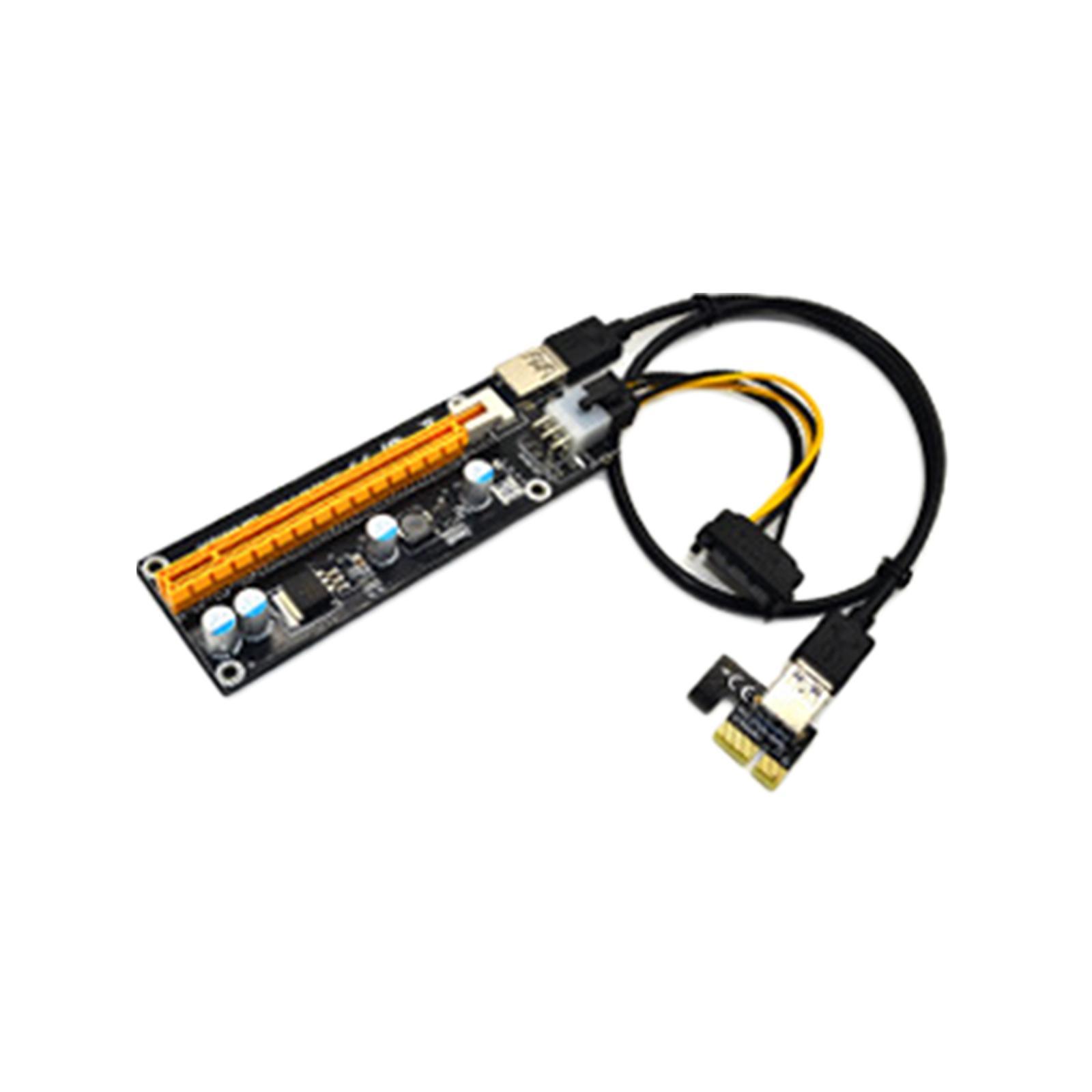 PCI- USB 3.0 Extender Card Expansion Black Yellow