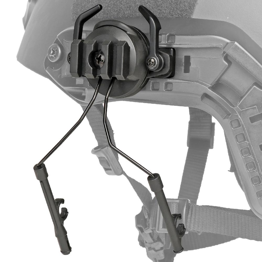 Tacticals Helmet Rail Headset Adapter Holder ARC Rail Adapter Headphone Suspension Bracket Left & Right Side Attachments