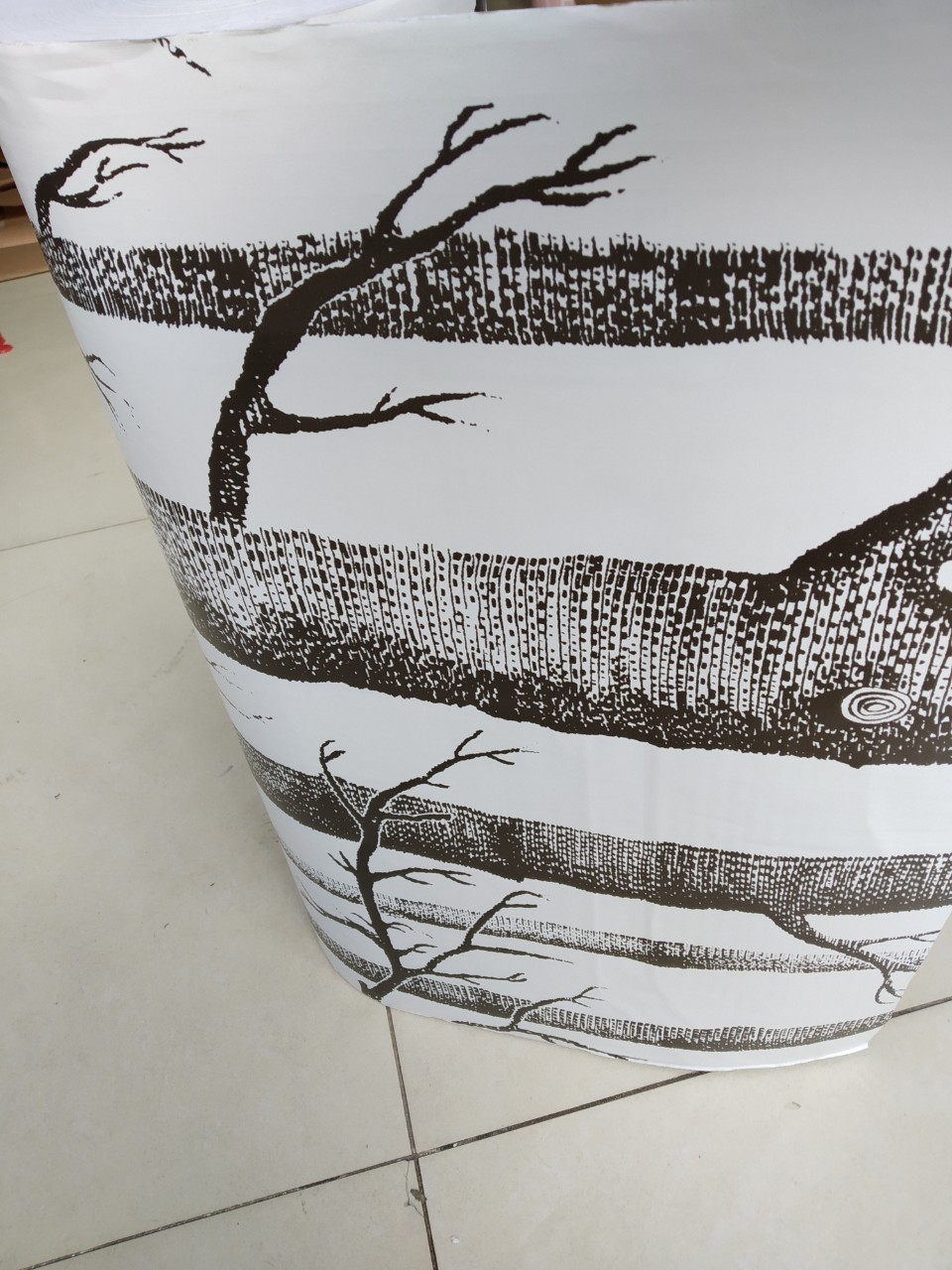 GIẤY DÁN TƯỜNG KHỔ 45CM X10M RỪNG CÂY NGHỆ THUẬT