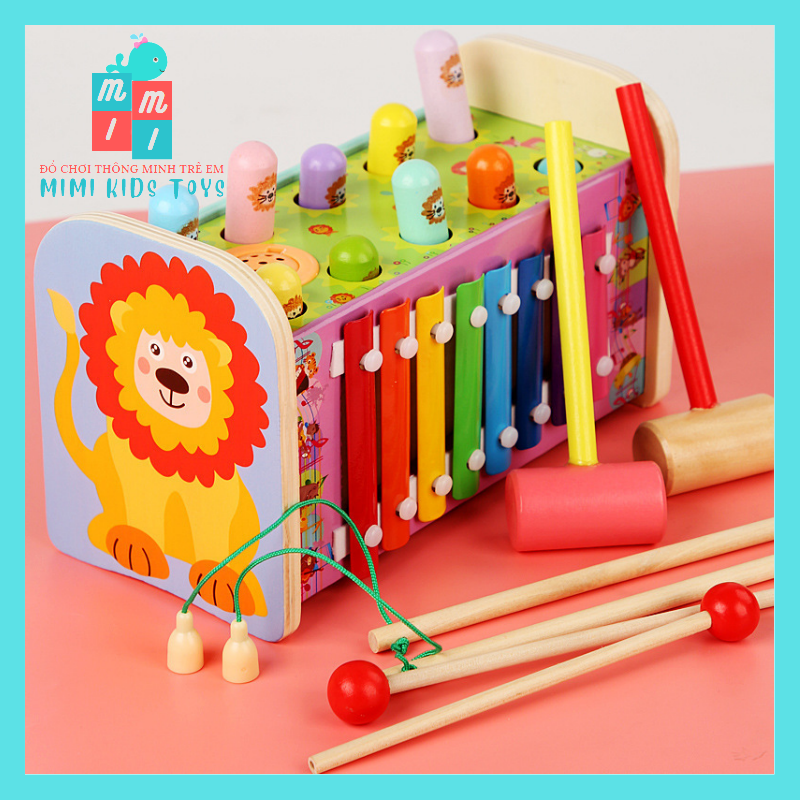 Đồ chơi đập chuột hình sư tử 3 in 1 vui nhộn cho bé - Đồ chơi thông minh trẻ em