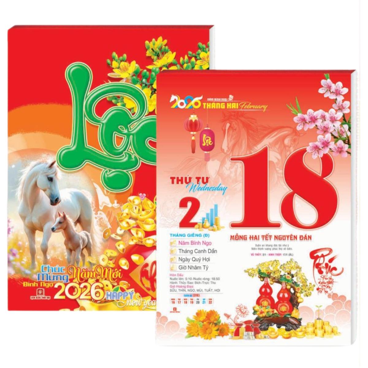 Lịch Bloc Đại Lỡ 2026 - Mùa Xuân Thịnh Vượng - Sách Thời Đại STĐ-NST10