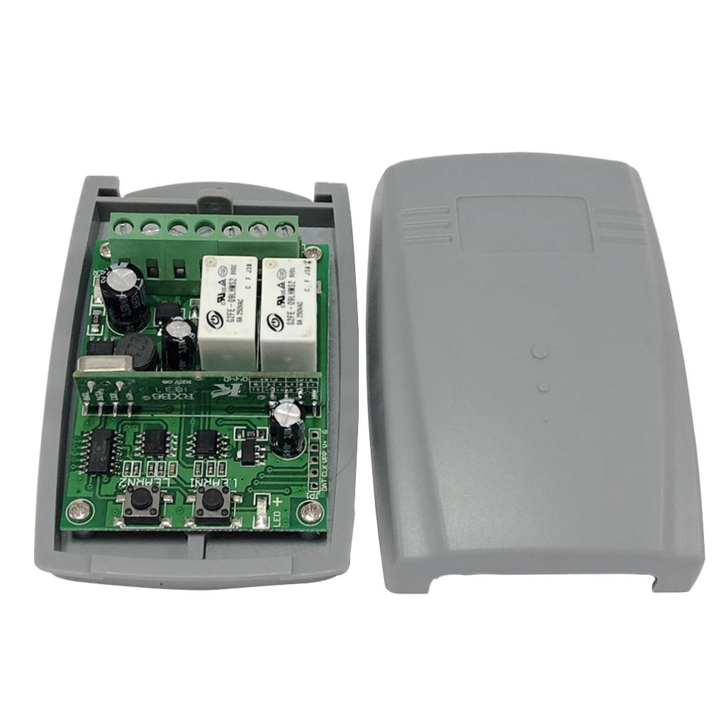 2CH Wireless Remote Control Switch - Relay Receiver & RF Transmitter For Light, Garage, Gate, Lifts