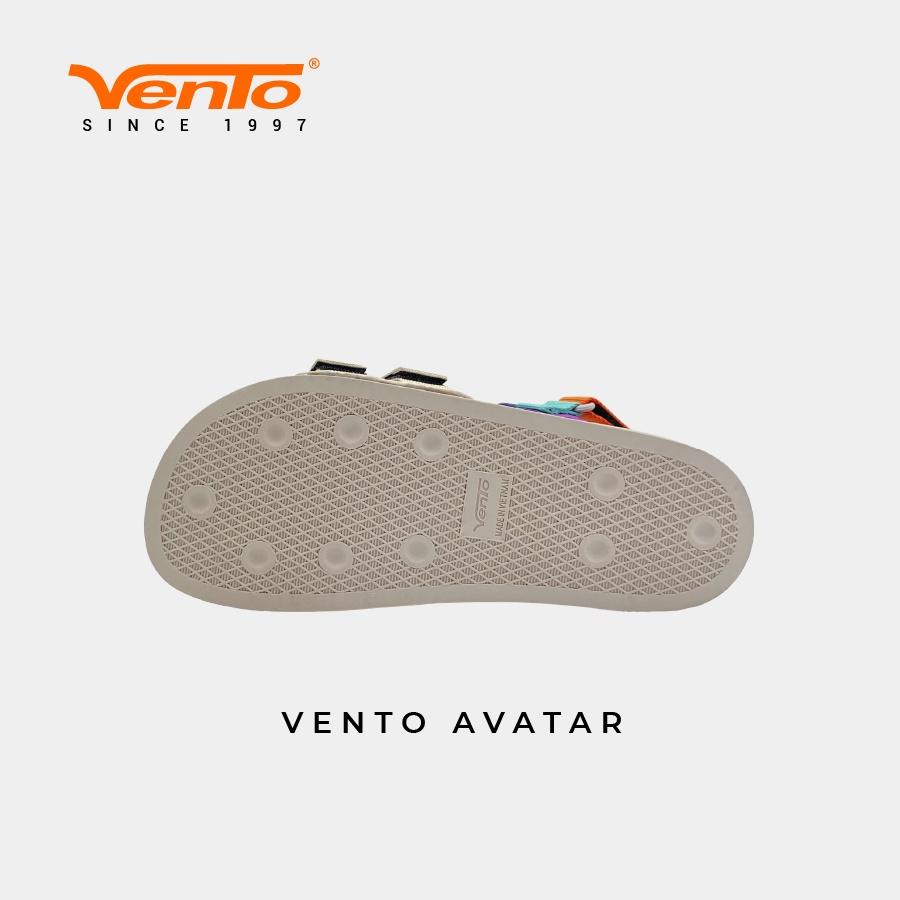 Giày Sandal VENTO AVATAR NỮ CHÍNH HÃNG - MÀU BE CAM/ĐEN XANH SD10112