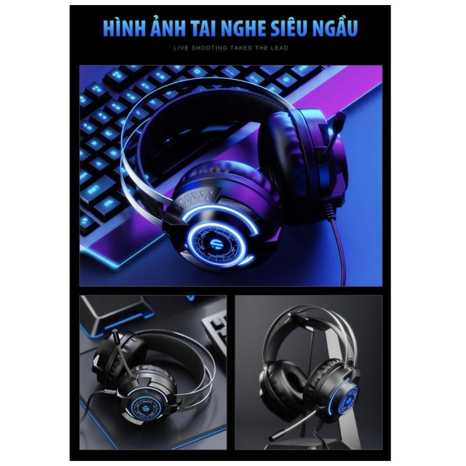 Tai Nghe chụp tai âm thanh nổi 7.1 siêu bass Gaming Inphic G2 tích hợp micro đàm thoại