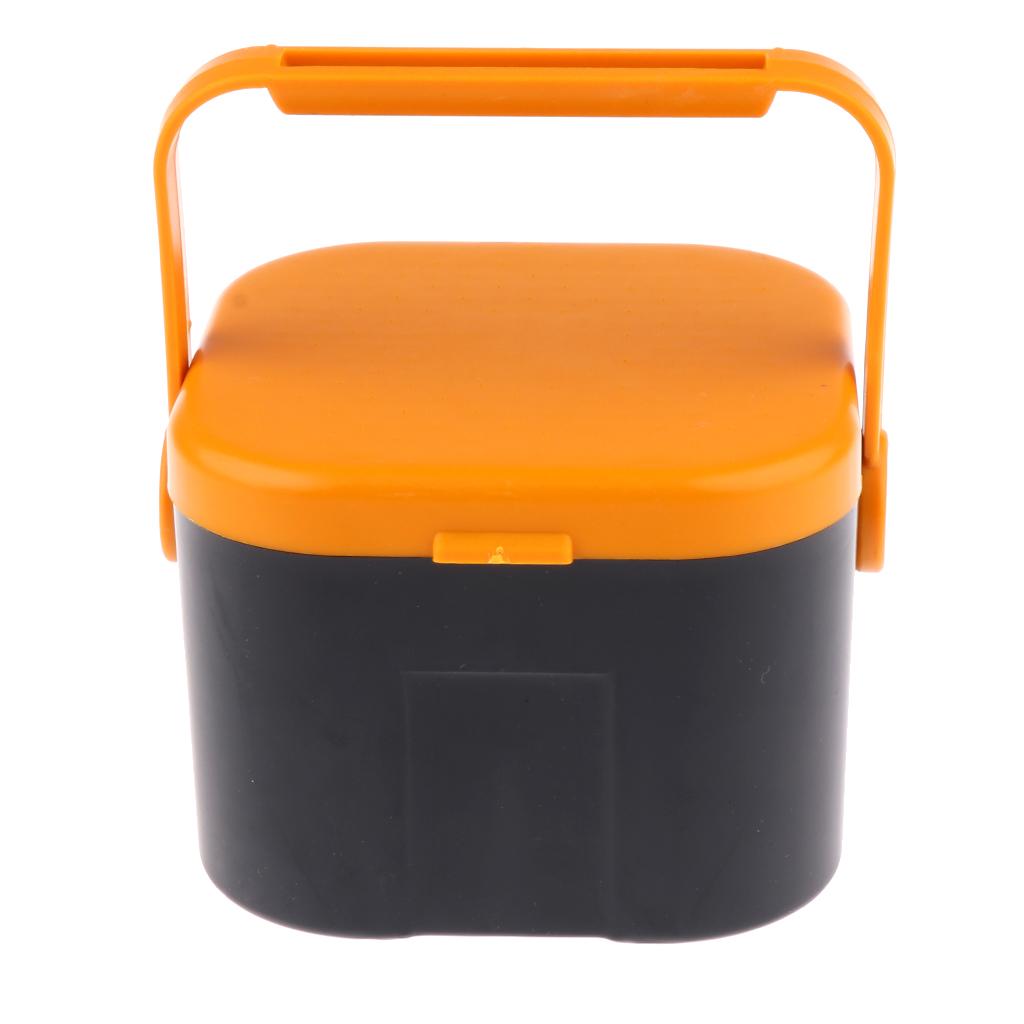Plastic Live Earthworm Fishing Tackle Box Bait Lure Container Storage Case L