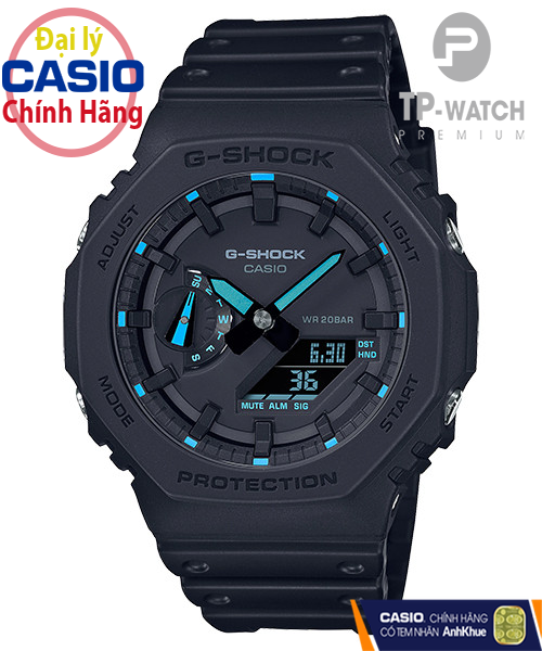 Đồng Hồ Nam Dây Nhựa Casio G-Shock GA-2100-1A2DR Chính Hãng - GA-2100-1A2 Carbon Core